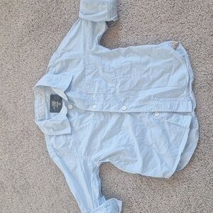 HM toddler boy button down light blue